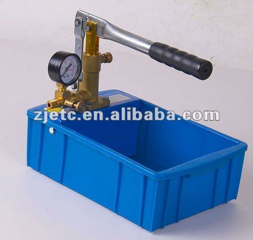 Short brass pump body hand test pump,plastic tank