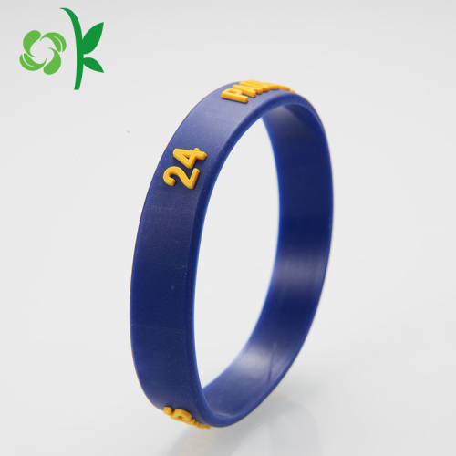 Personalisierte coole Mode einzigartige blaue Silikon Armbänder