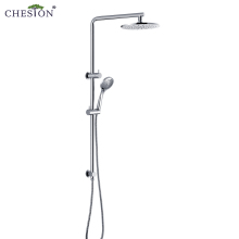 China Double Function Chrome Copper Bathroom Rain Shower Faucet Set