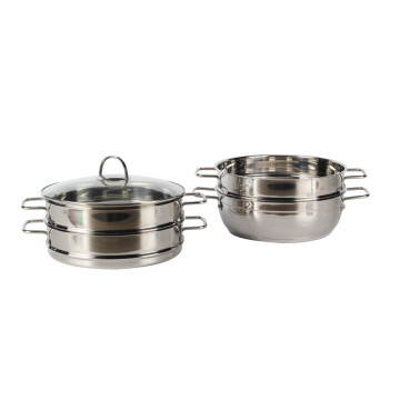 Stainless Steel Triply Bottom Steamer Pot Cookware