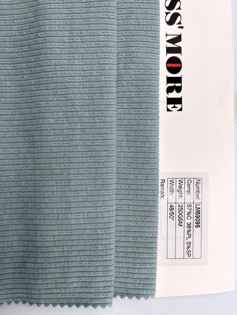 57% Baumwolle 38% Polyester 5% Spandex Rib Fabric
