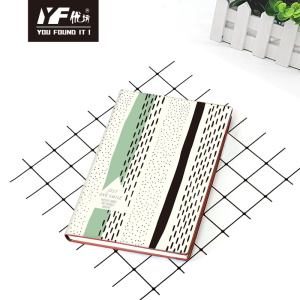 Custom stripe style PU leather notebook softcover diary
