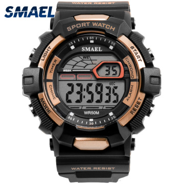 SMAEL Men's Sport Casual Watchs Waterproof LED Display