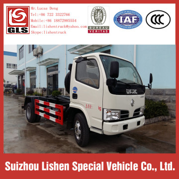 Small Dongfeng Hook Arm Garbage Truck