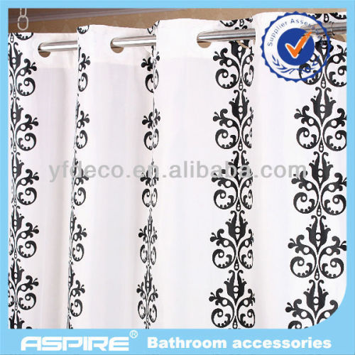 new design shower cutain with flower