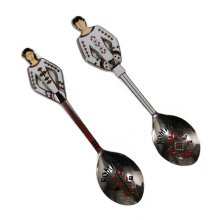 Romanian Souvenir Spoon with Enamel Logo