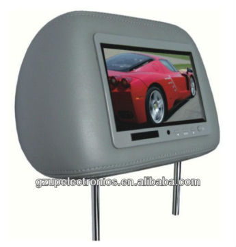 good quality 7.0 inch TFT LCD headrest monitor with pillow SD solt remote control
