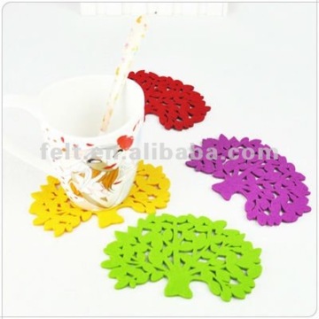 laser cut felt coaster