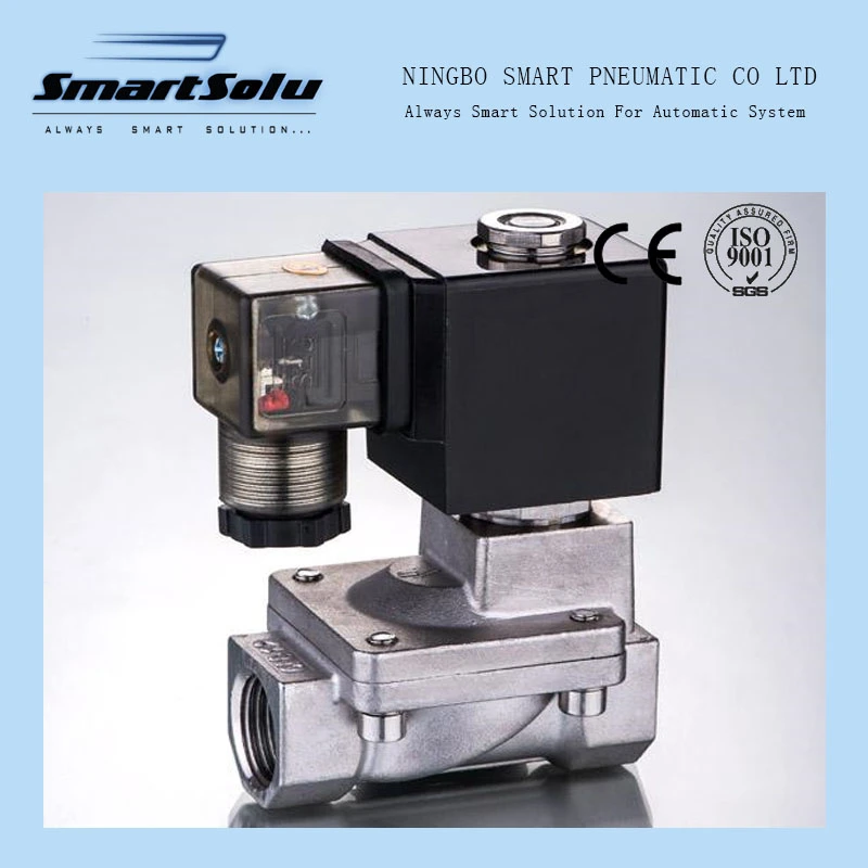 PU Polit Acting Narmally Closed Stainless Steel Matertial Solenoid Valves