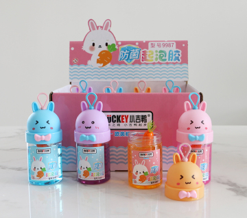Customizable Rabbit Shaped Crystal Slime Play Dough Kit with Accessories - EN-71 Certified