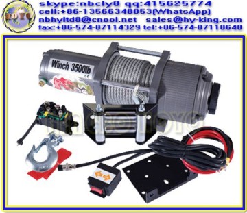 ATV/UTV 12v winches , ce approved 3500 lb atv winch , electric winches for sale