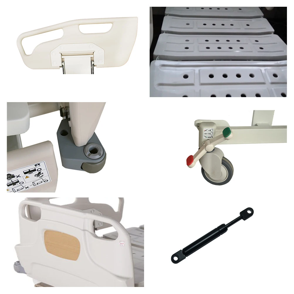 Popular Medical Equirement ABS Hospital Furniture Manual Crank Hospital Bed