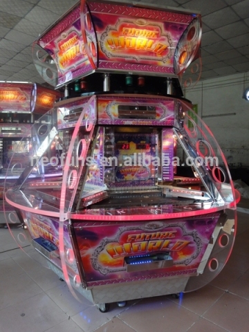 Coin operated Amusement Park Coin pusher Arcade Game Lottery Machine, Future world Coin pusher Machine NF-C02