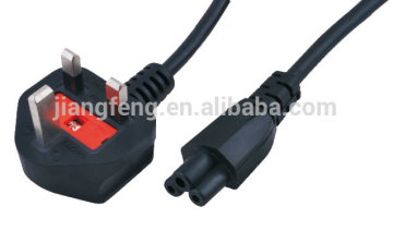 UK ASA 3pin 250V multi-way computer power cord