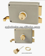 door rim lock with latch and deatbolt