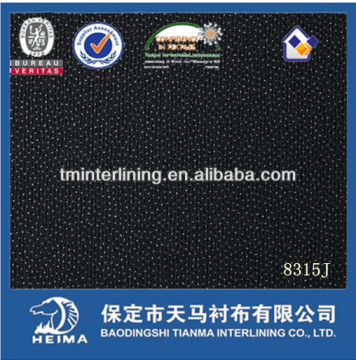 broken twill woven fusible interlining fabric for suit, uniform and jacket