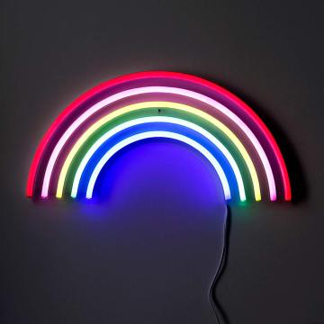 Rainbow Neon Sign Night Light with USB Cable