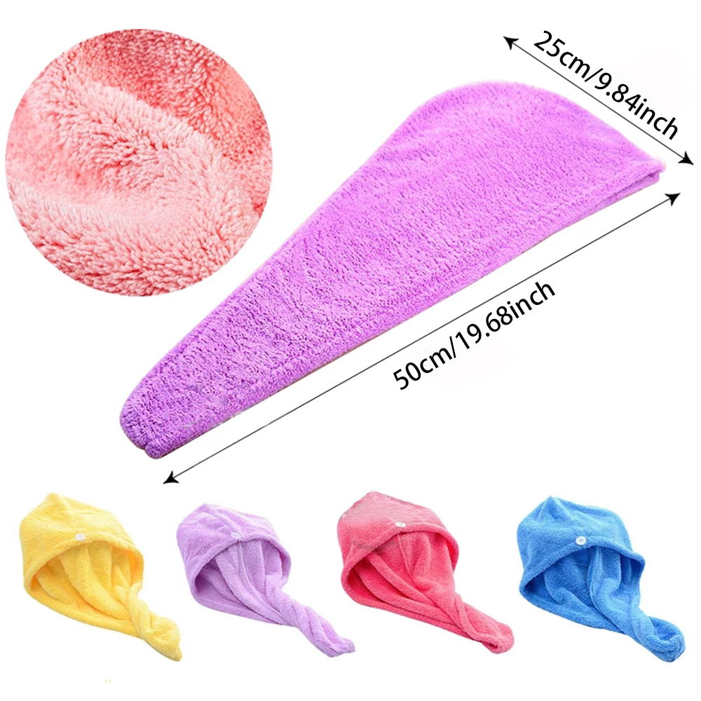 Towel Microfiber Towel Hair Towel Bath Terry Color Soft Skin-Friendly Quick Dry Super Water Absorption No Irritation