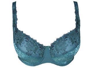 Teal Fantastic  Full Figured Bras Embroidered Lace  Jacquar