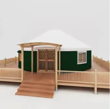 Large Mongolian Steel Wooden Dome Yurt for House