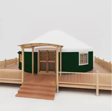 Large Mongolian Steel Wooden Dome Yurt for House