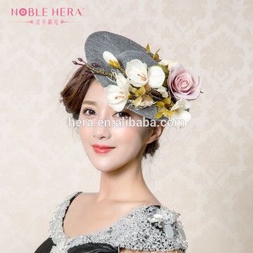 Ladies Sinamay Church Hats Women Felt Mini Top Flower Hats Wholesale 640HC