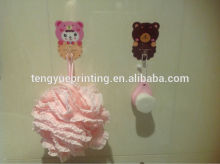 adhesive plastic hooks /clear display plastic hook