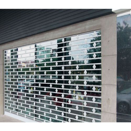 Store Transparent Crystal Roller Shutter Door