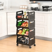 Fashion Design Kitchen Fruit Vegetable Storage Trolley