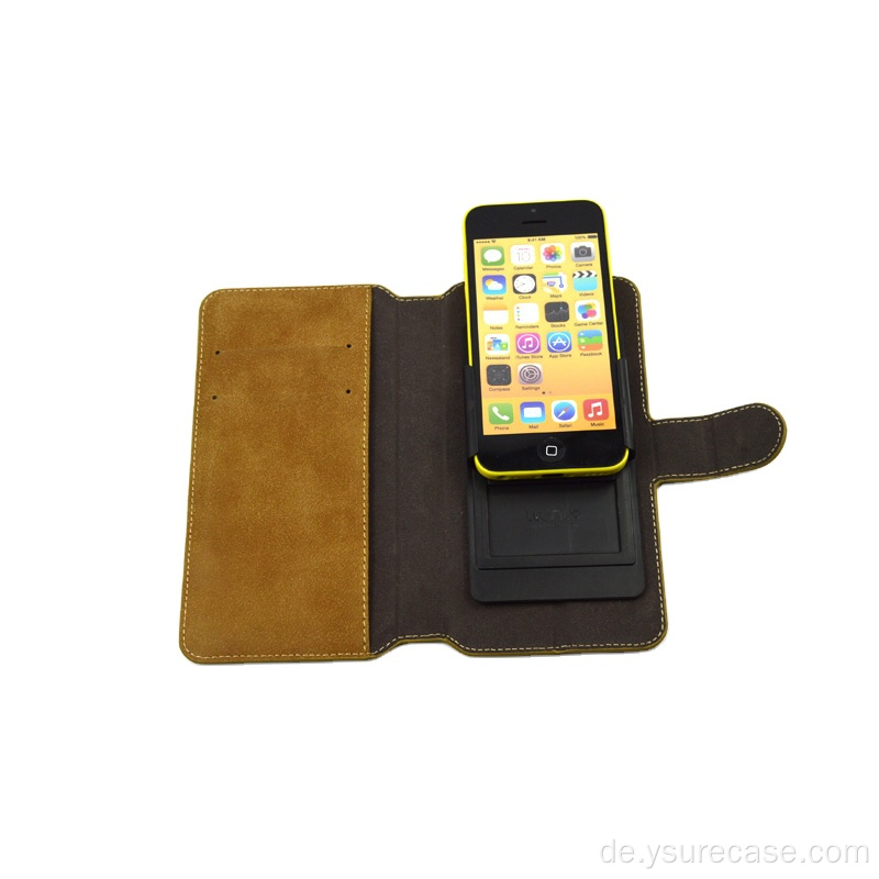 Werksgroßhandel Mode Leder Flip Wallet -Telefontasche