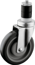 Medium Duty 5 inch Expanding Stem Casters