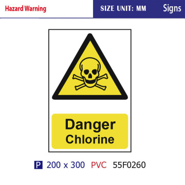 safety signs for danger chlorine hazard chemical safety sign board