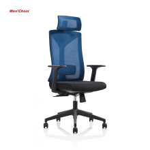 Blue Mesh Fabric Swivel Ergonomic Office Game Chair