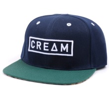 6 panels custom 3D embroider flat bill snapback cap and hat