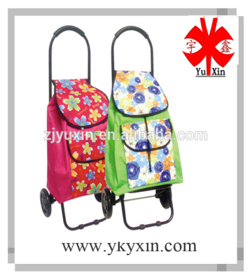 Customized shopping trolley bag with two wheels / two wheels of shopping trolley bag