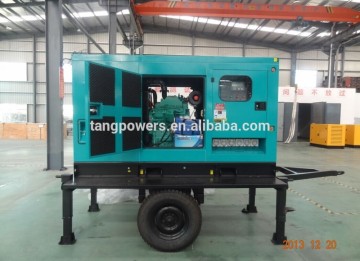 assemble electrical generators with trailer