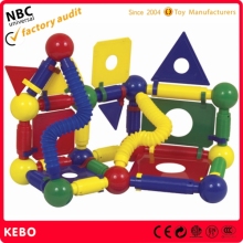 110 Piece Construction Set with Instruction Booklet | STEM Learning | Assorted Rainbow colors