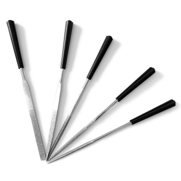 5 Pcs Electroplated Diamond Needle File Set