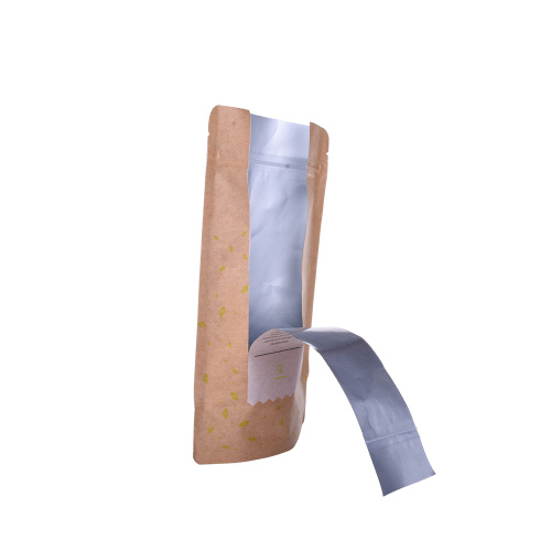 laminated food grade foil tea kraft paper bag