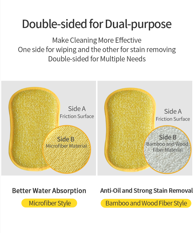 microfiber kitchen sponge