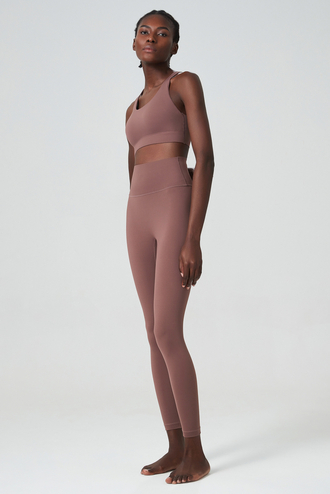 Женские брюки для йоги из спандекса и нейлона с высокой талией High Waisted Women Spandex Nylon Yoga Pants