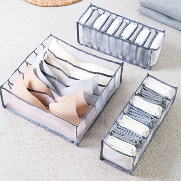 6/7/11 Grids Mesh Underwear Storage Box Drawer Wardrobe Divider Bra Socks Organizer Case Folding Nylon Split Box Closet Storage