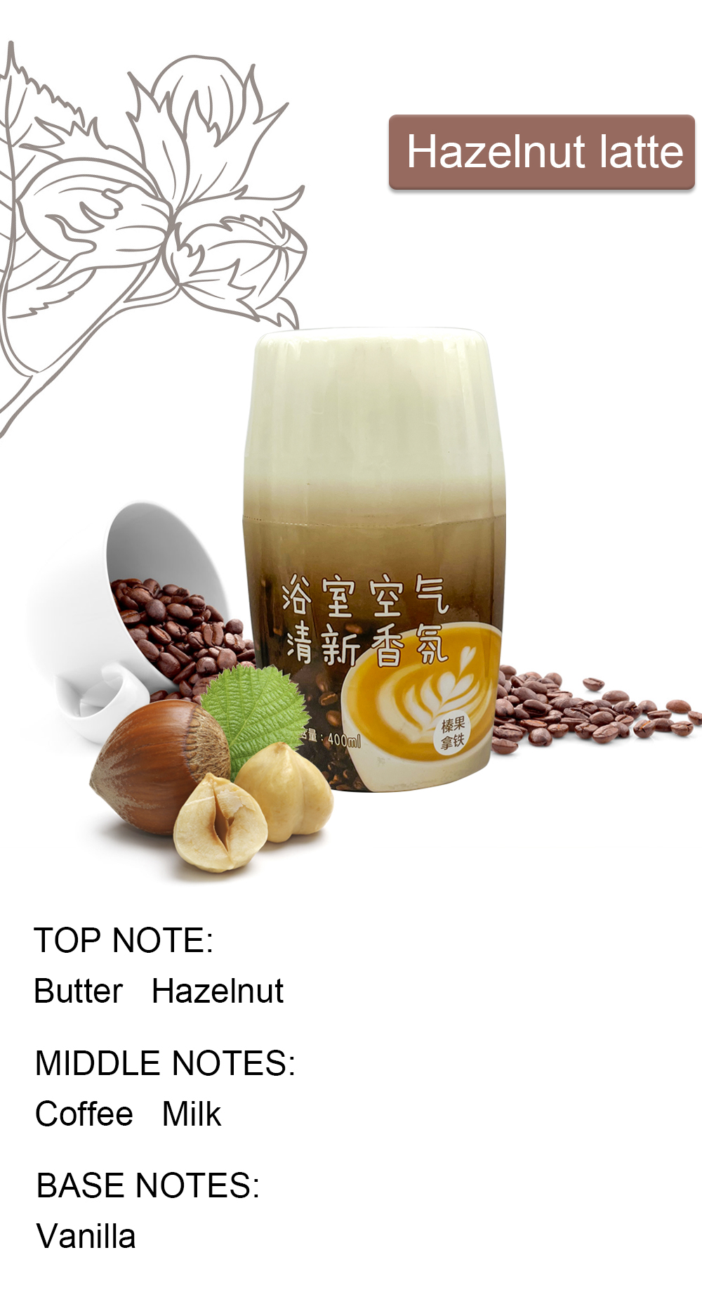 Hazelnut Latte Scent Air Freshener