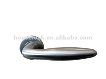 Solid Casting stainless steel glass shower door handle on rose