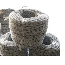 3 strands Polyproplene rope with blue track line
