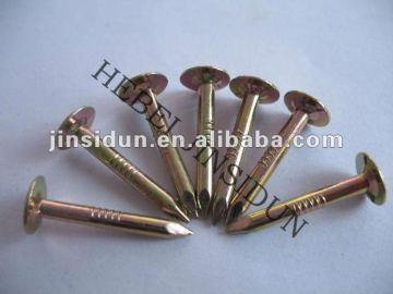 Smooth shank Copper Nail/ screw shank brass nail/ diamond point copper nail