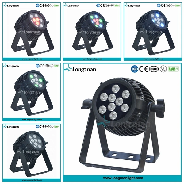 Outdoor Ce 9*3W RGB 920lumens LED PAR Light Spot Lighting