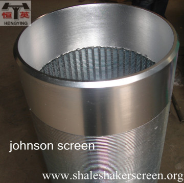 Hot Sale Johnson screen/wedge wire screen/water well screen/v wire wrapped screen pipe