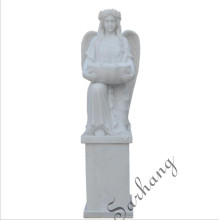 marble fountains and sculptures,carving marble fountain pool with angle  for church