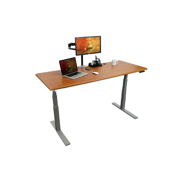 High quality office dual motor with under desk keyboard tray office use height adjustable electric lifting desk